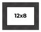 Photo Size Traditional Black Picture Frame - UV Acrylic, Foam Board Backing, Hanging Hardware
